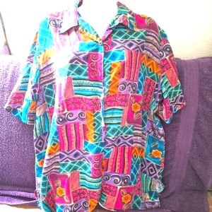 🍁100%Silk STUNT blouse🍁